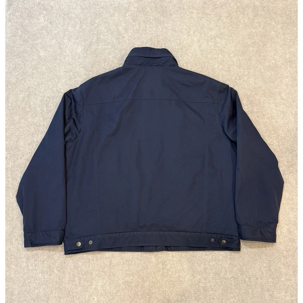Polo Ralph Lauren VTG Windbreaker Jacket Mens XL Navy Fleece Lined Hooded 90s